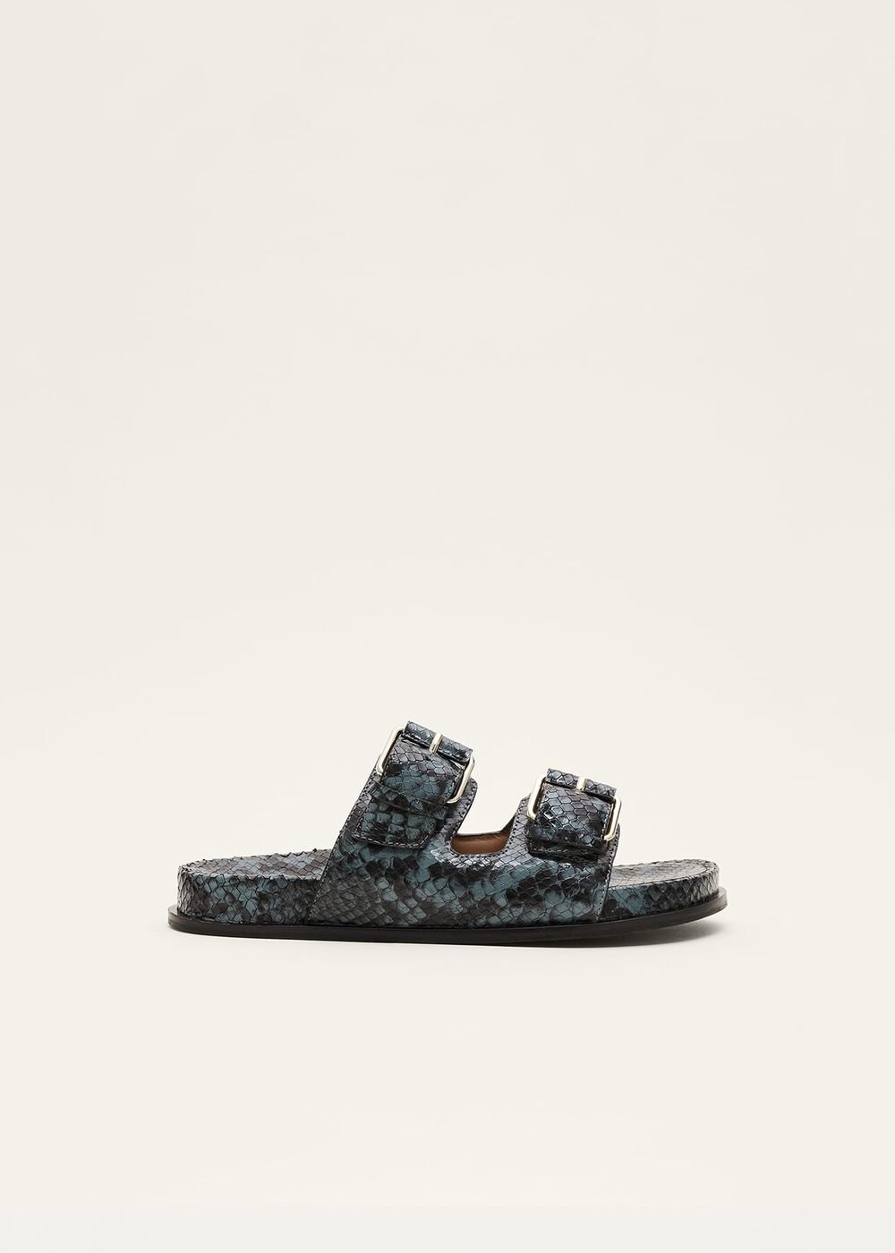 Animal Double Buckle Sandal - Teal