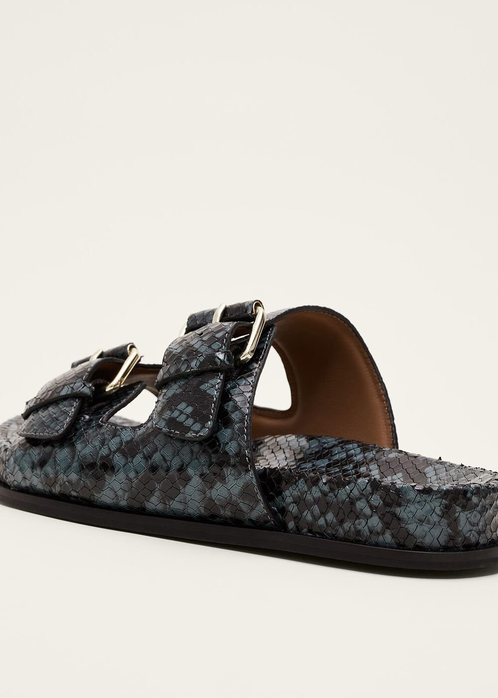 Animal Double Buckle Sandal - Teal