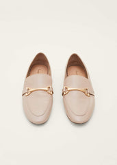 T-Bar Leather Loafers - Neutral