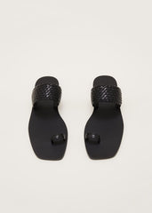 Toe Post Sandal - Black