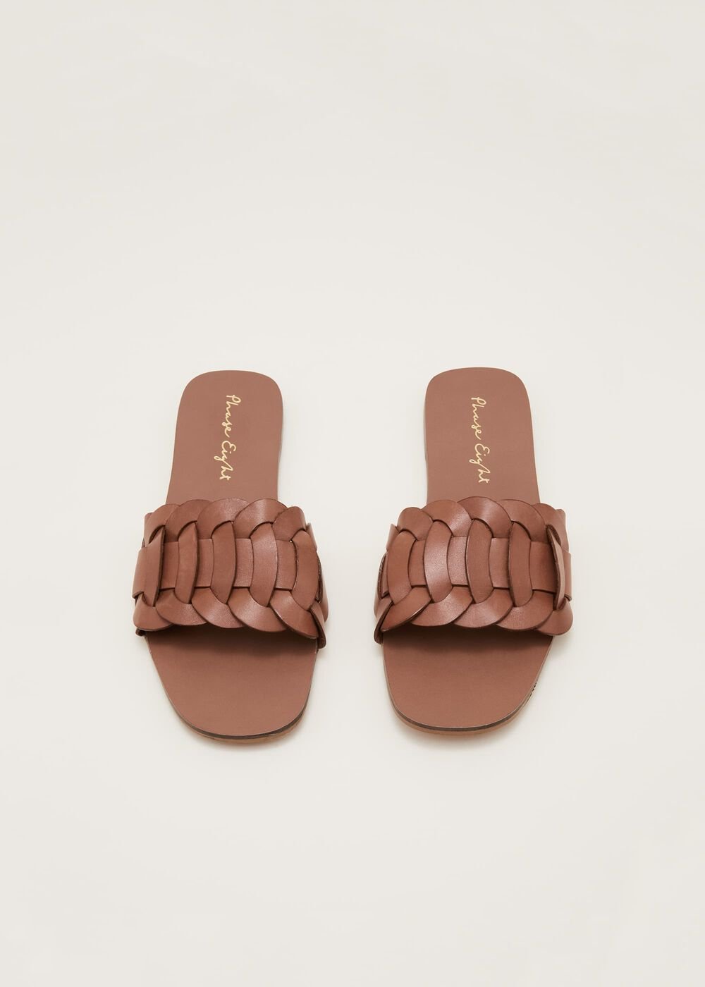 Woven Flat Sandal - Tan