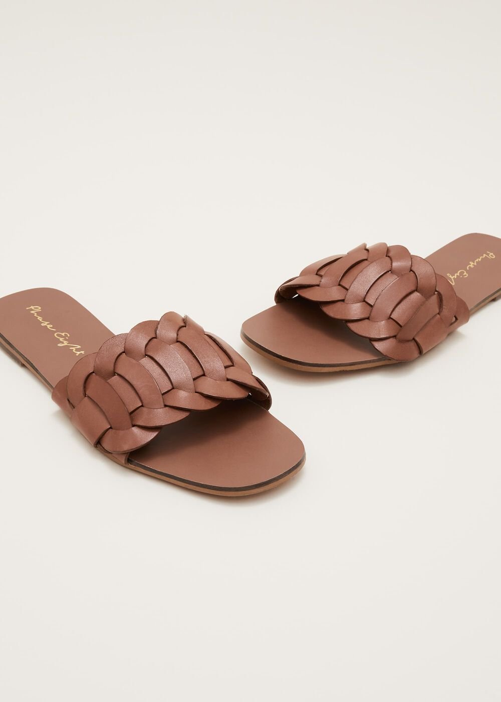 Woven Flat Sandal - Tan