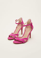 Cut Out Strappy Sandal - Magenta