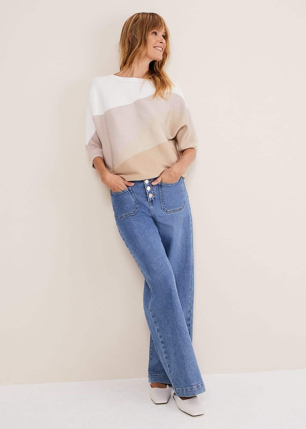 Slip On Mule Shoe - Ivory