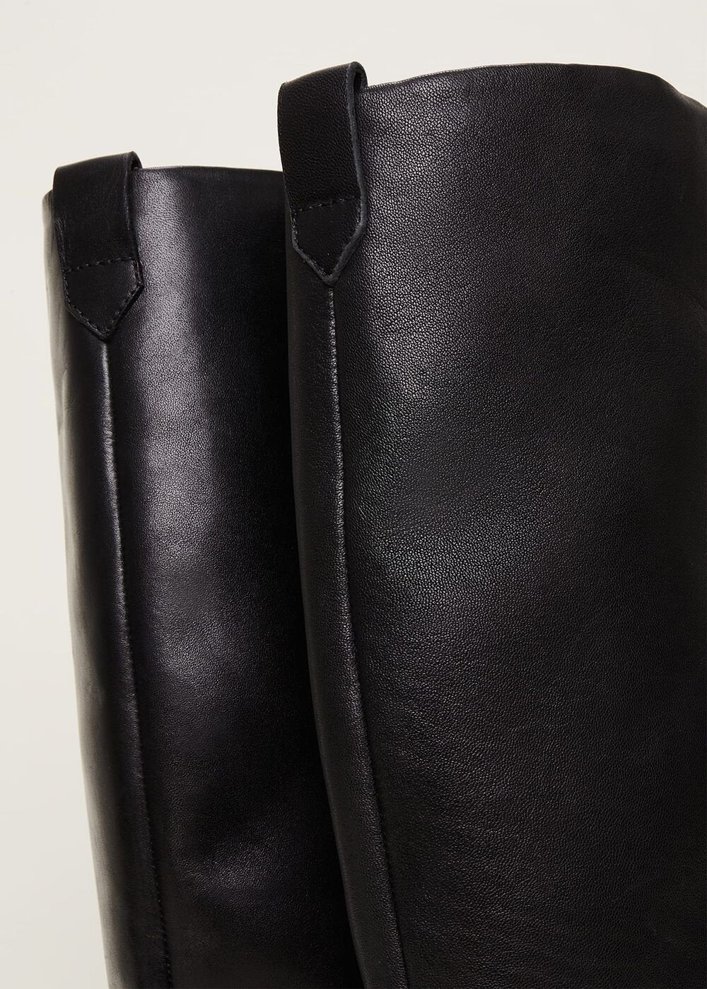 Flat Knee High Boot - Black
