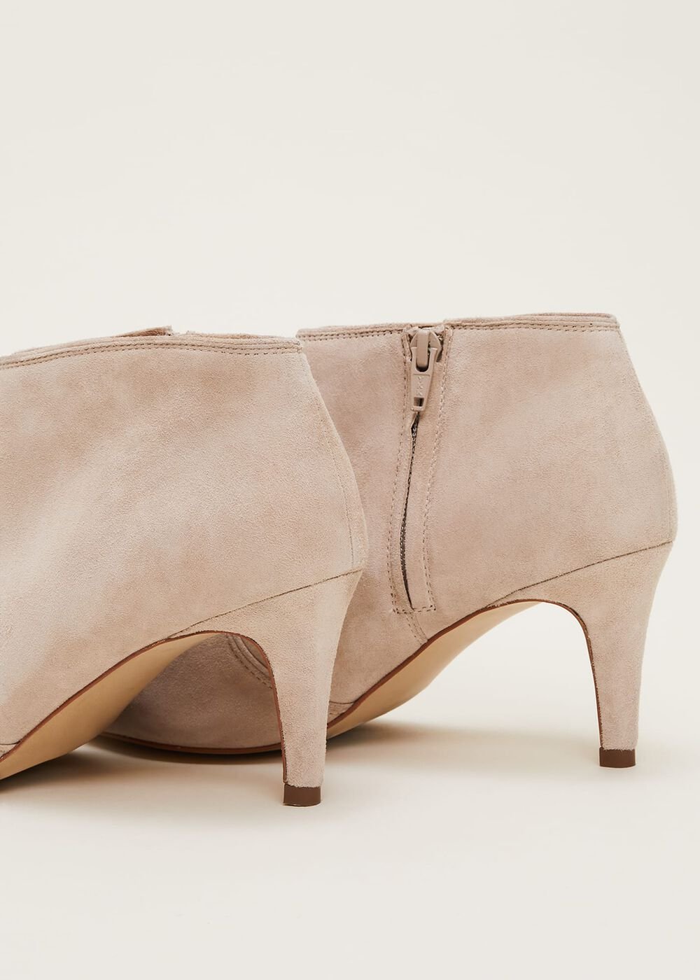 Panelled Shoe Boots - Neutral