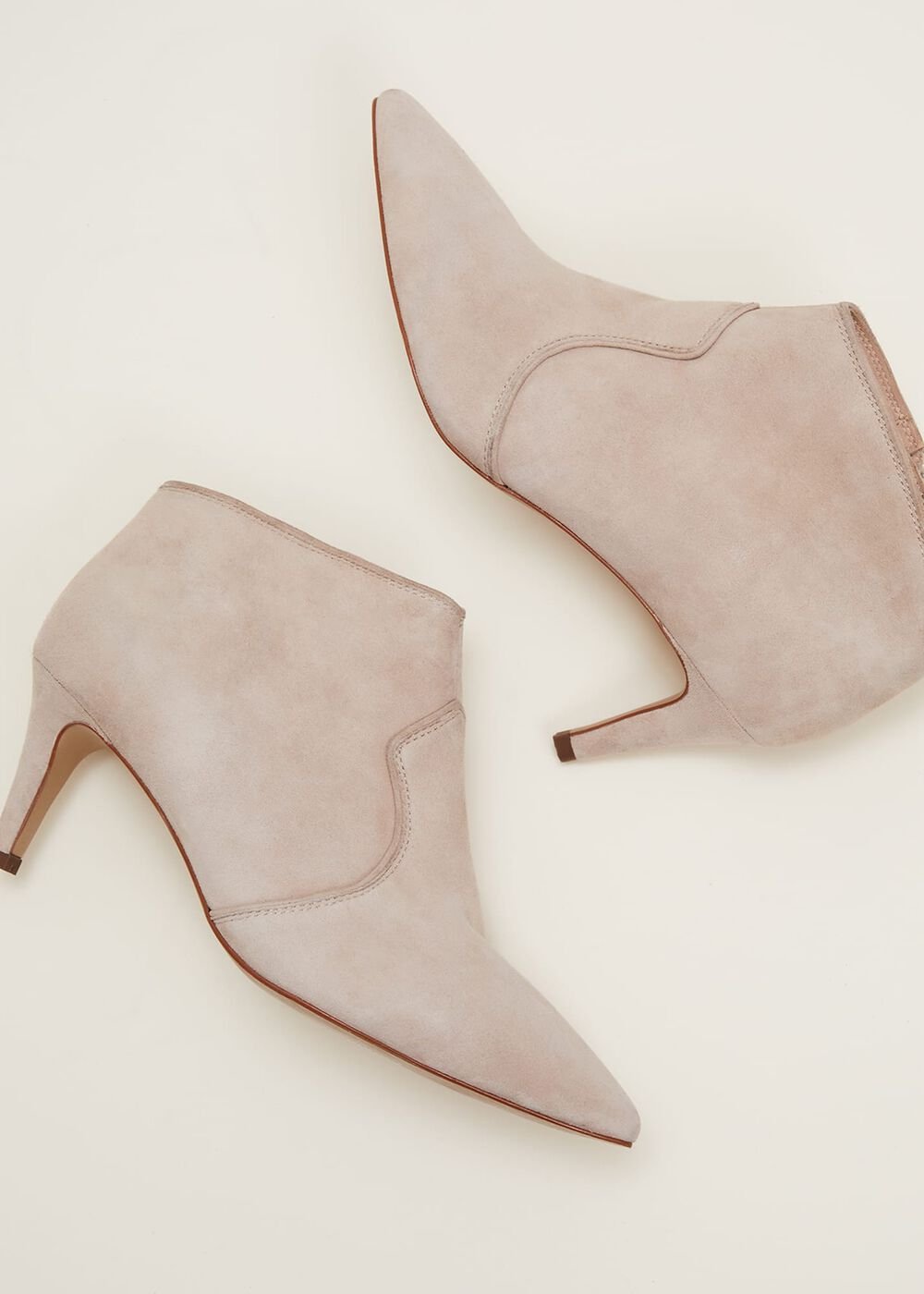 Panelled Shoe Boots - Neutral
