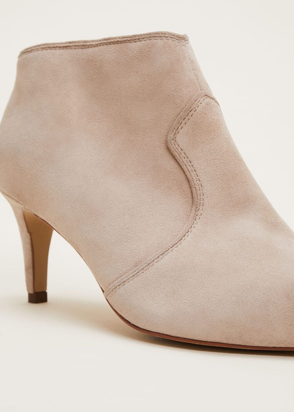 Panelled Shoe Boots - Neutral