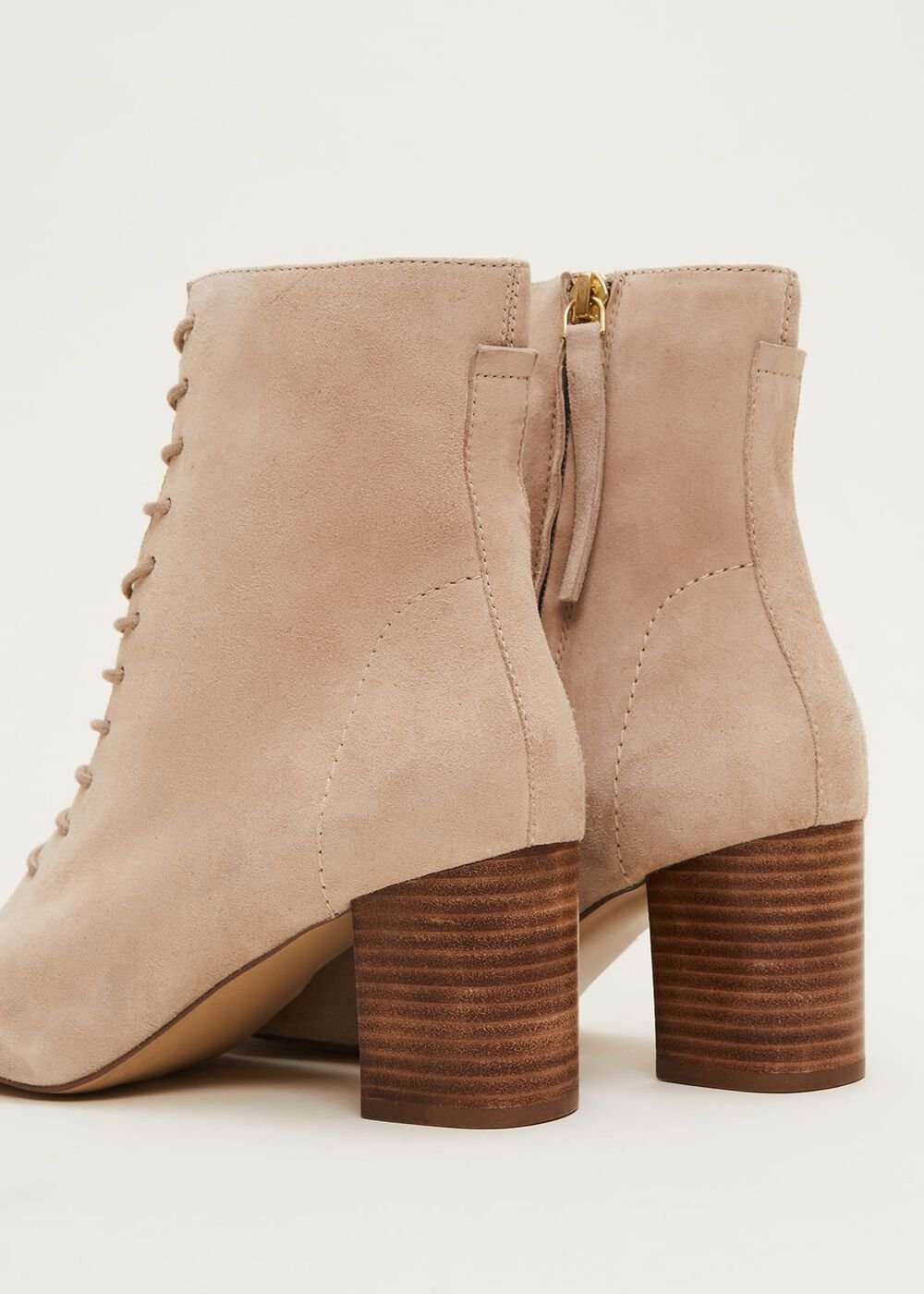 Lace Up Ankle Boot - Winter White