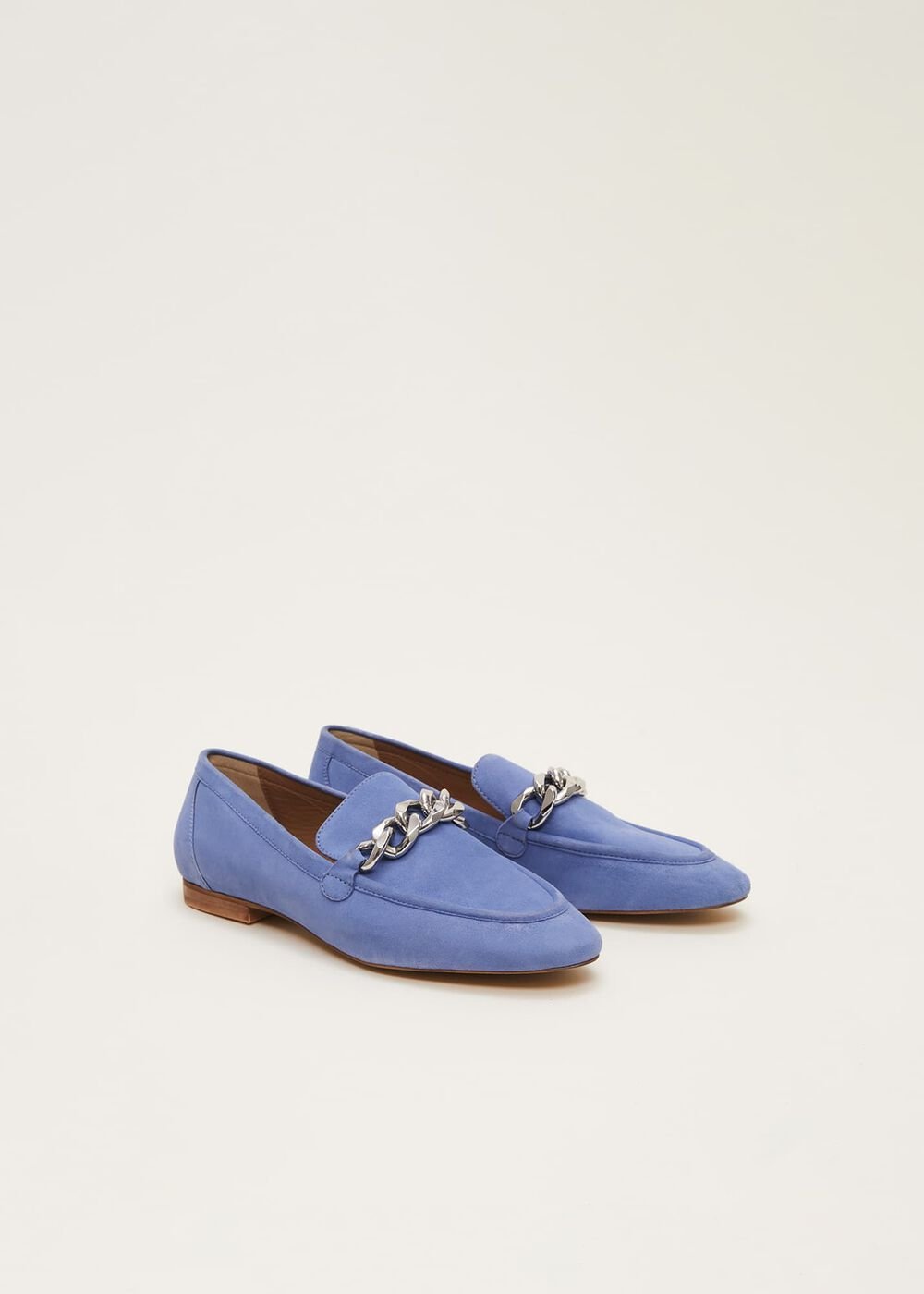 Chain Detail Loafer Shoe - Blue