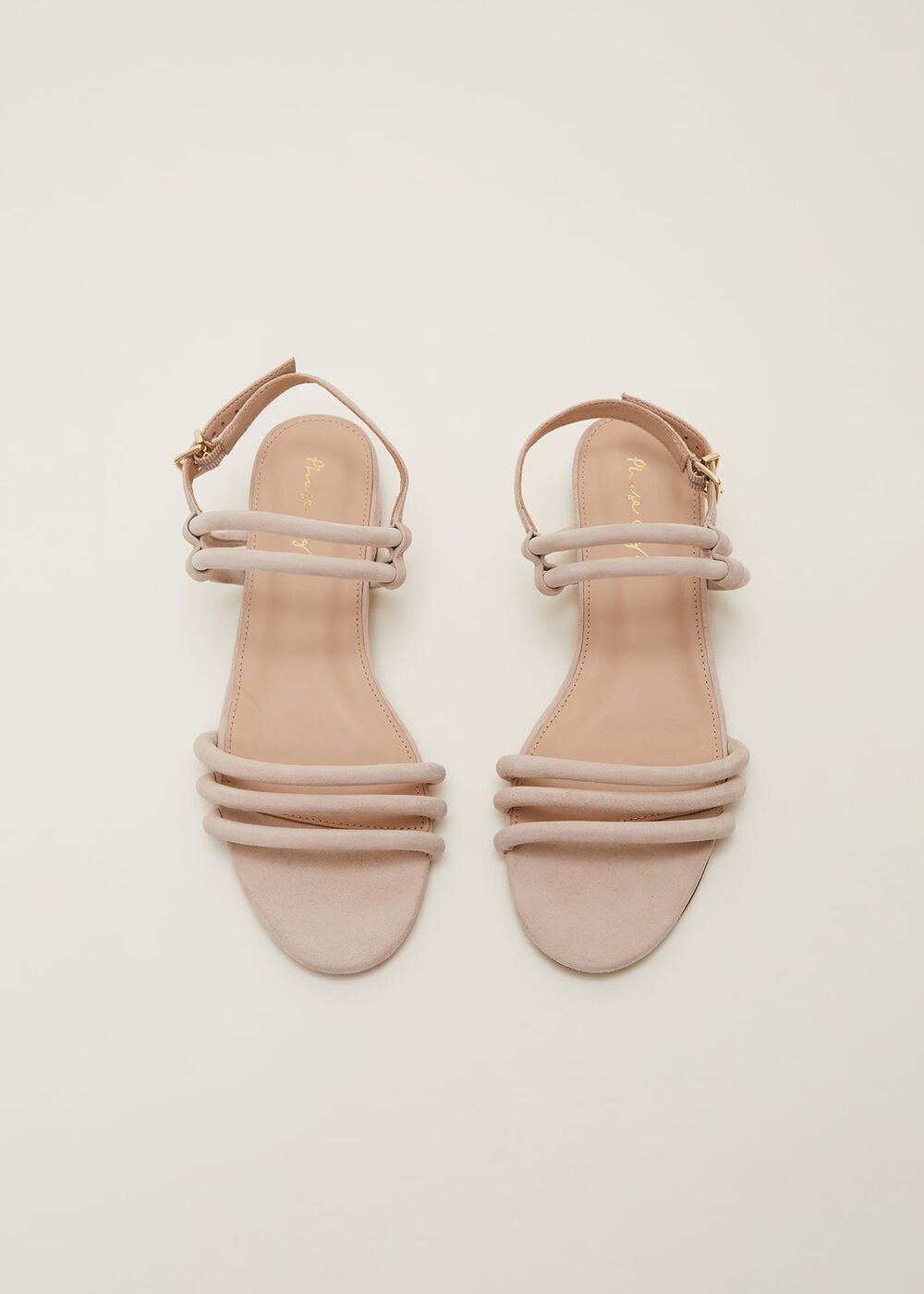 Suede Sandals - Neutral