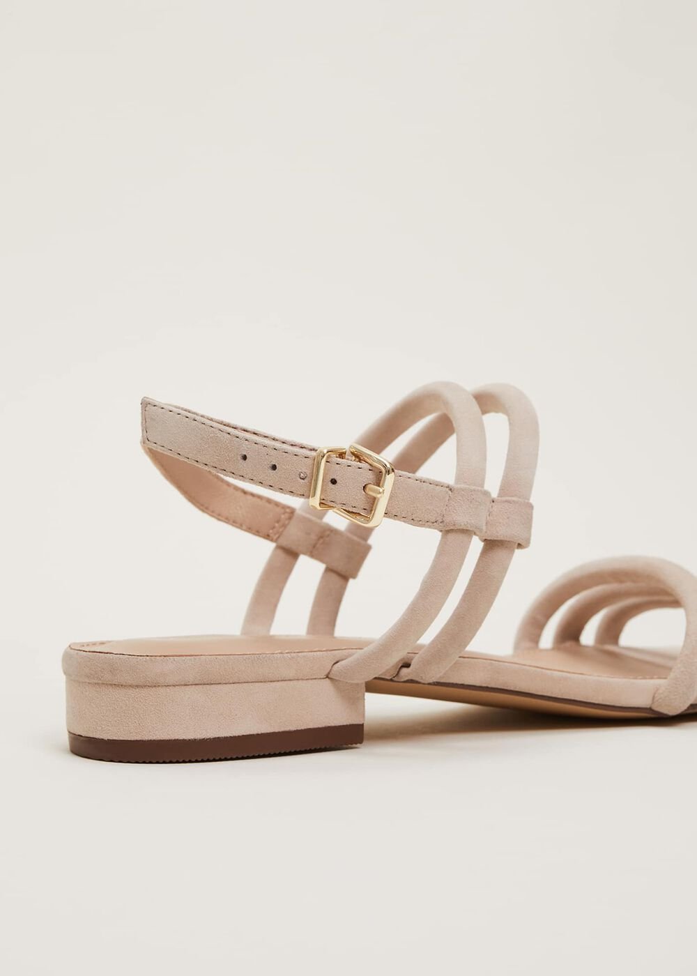 Suede Sandals - Neutral