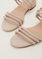Suede Sandals - Neutral