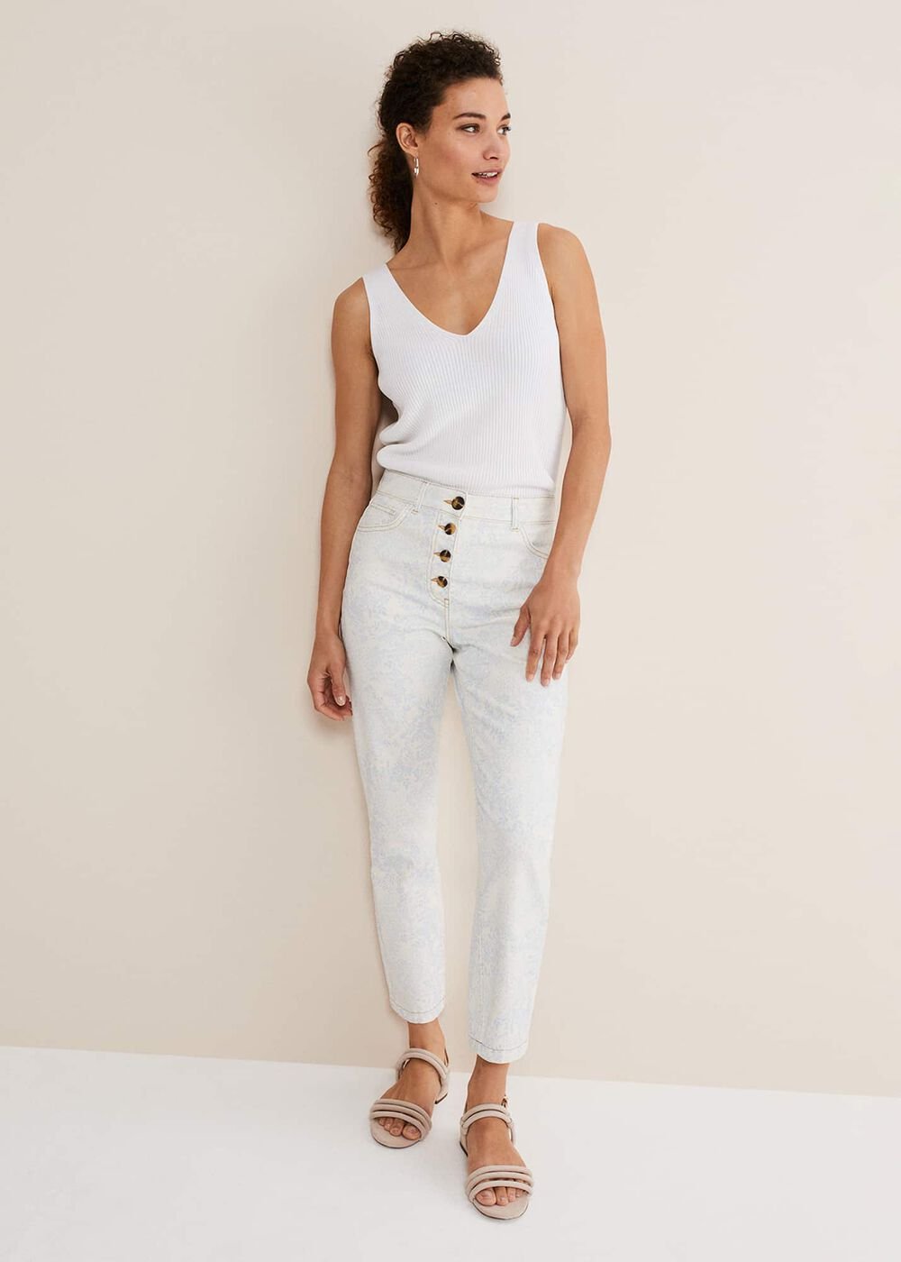 Suede Sandals - Neutral