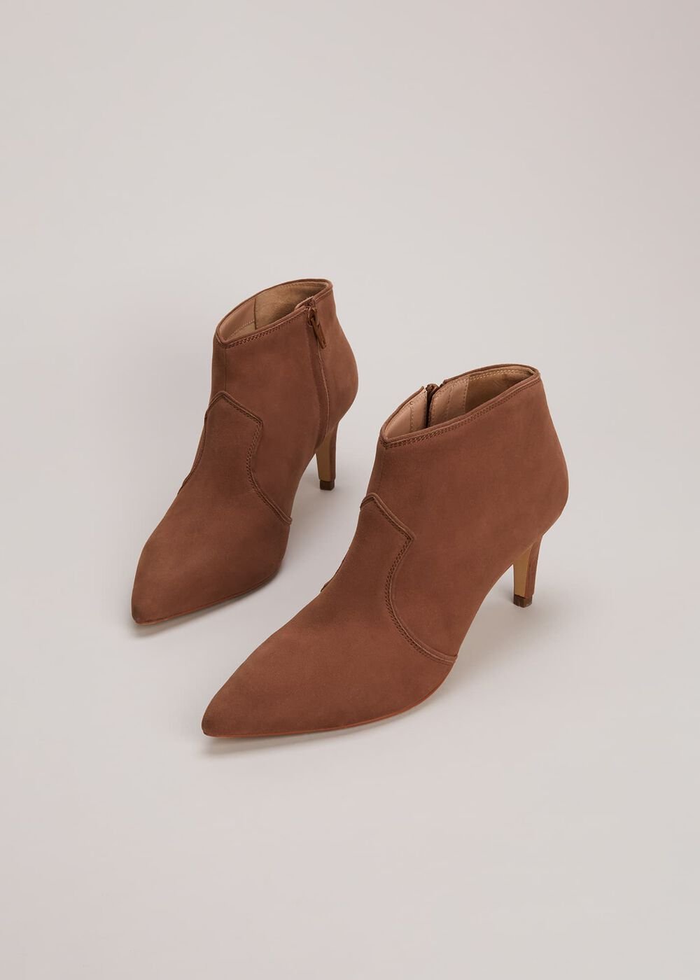 Brown Leather Boots - Tan