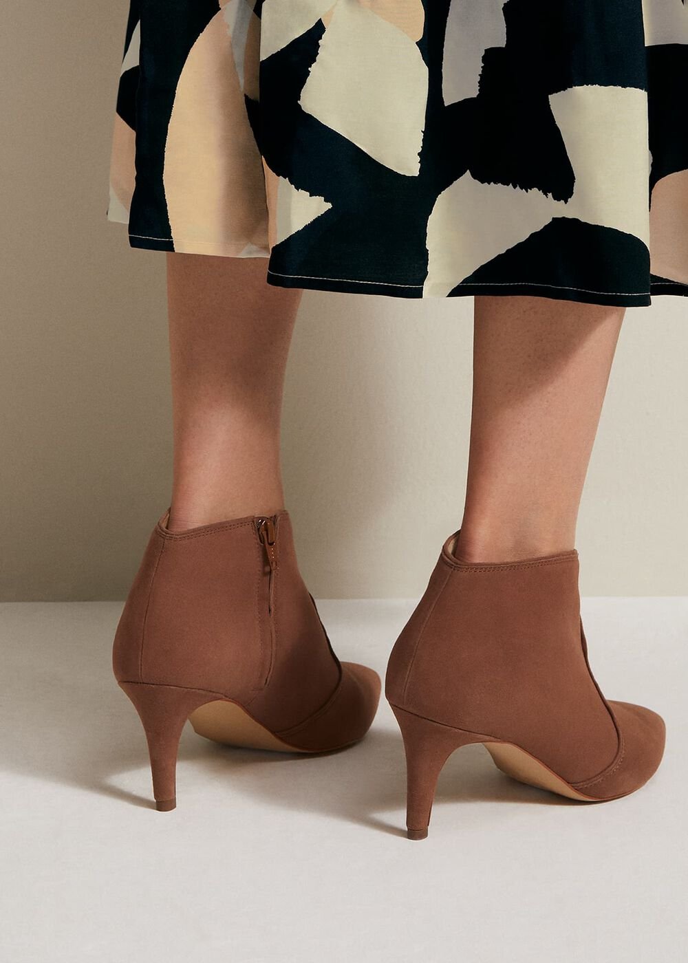 Brown Leather Boots - Tan
