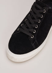 Black Velvet Trainers - Black