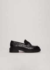 Black Chunky Loafers - Black