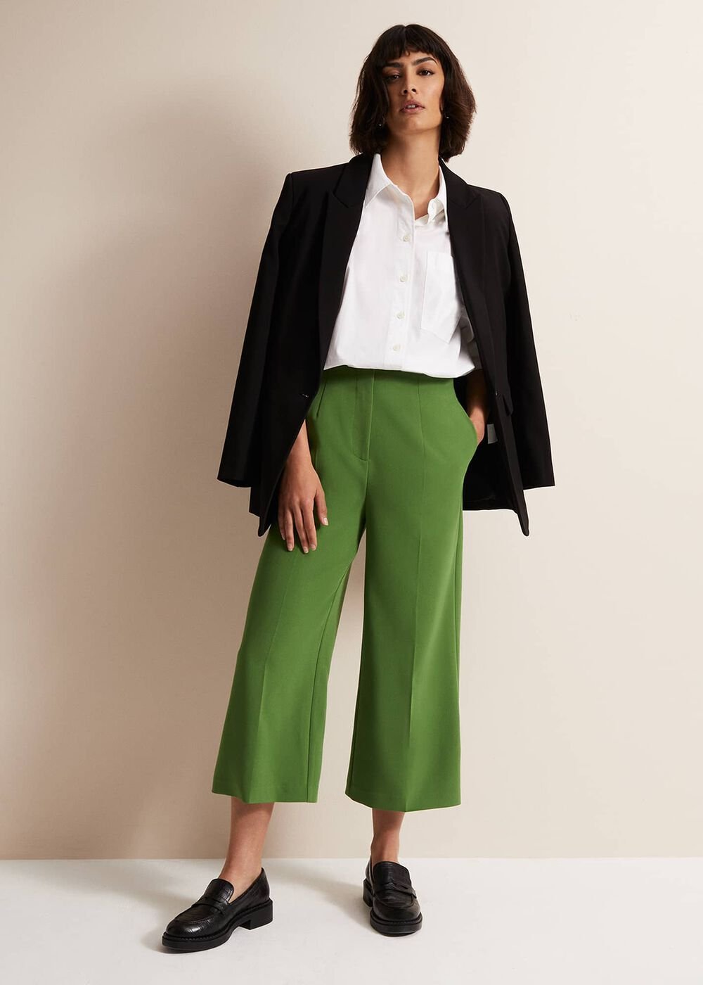 Black Chunky Loafers - Black
