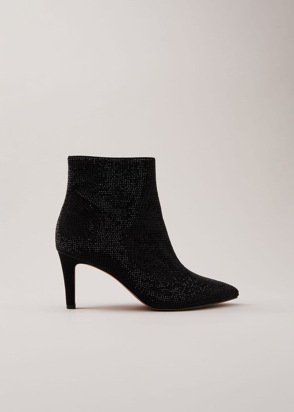 Black Sparkly Boots - Black