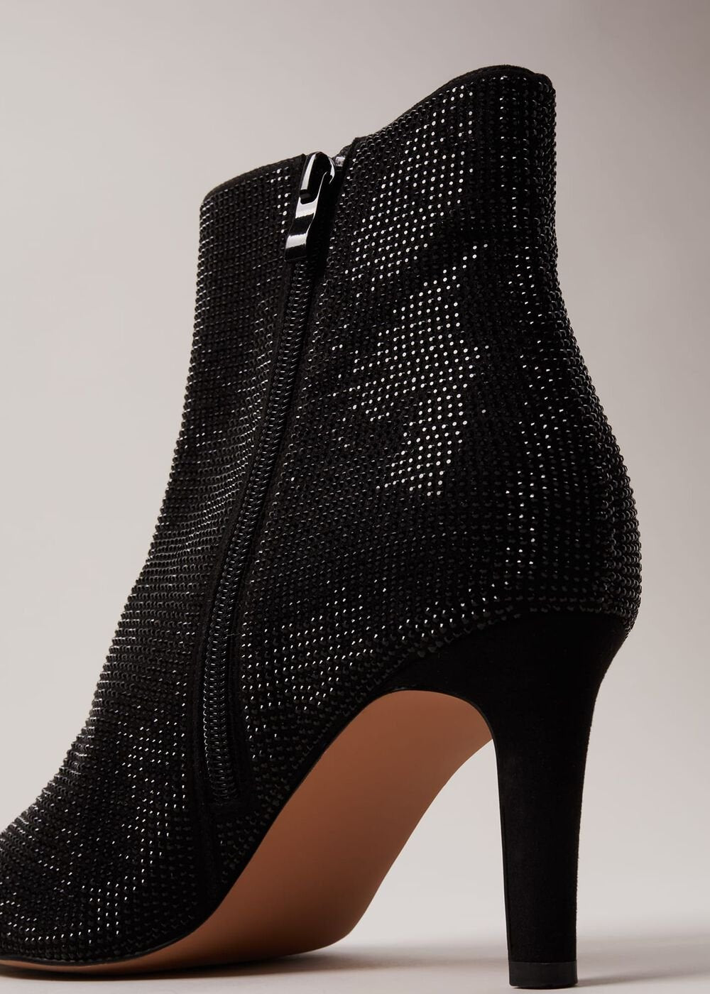 Black Sparkly Boots - Black