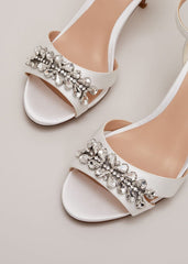 Embellished Sandals - Ivory
