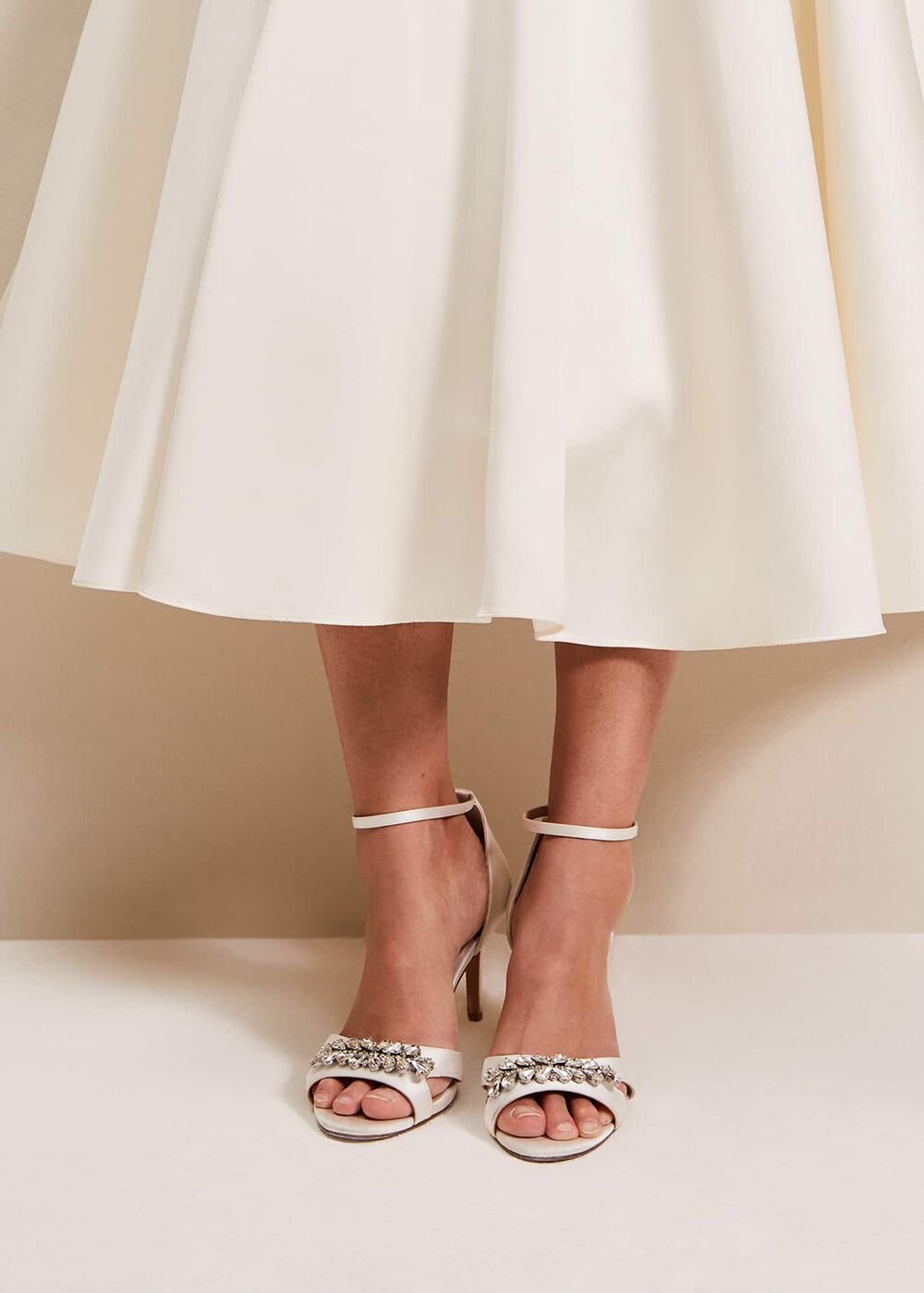 Embellished Sandals - Ivory