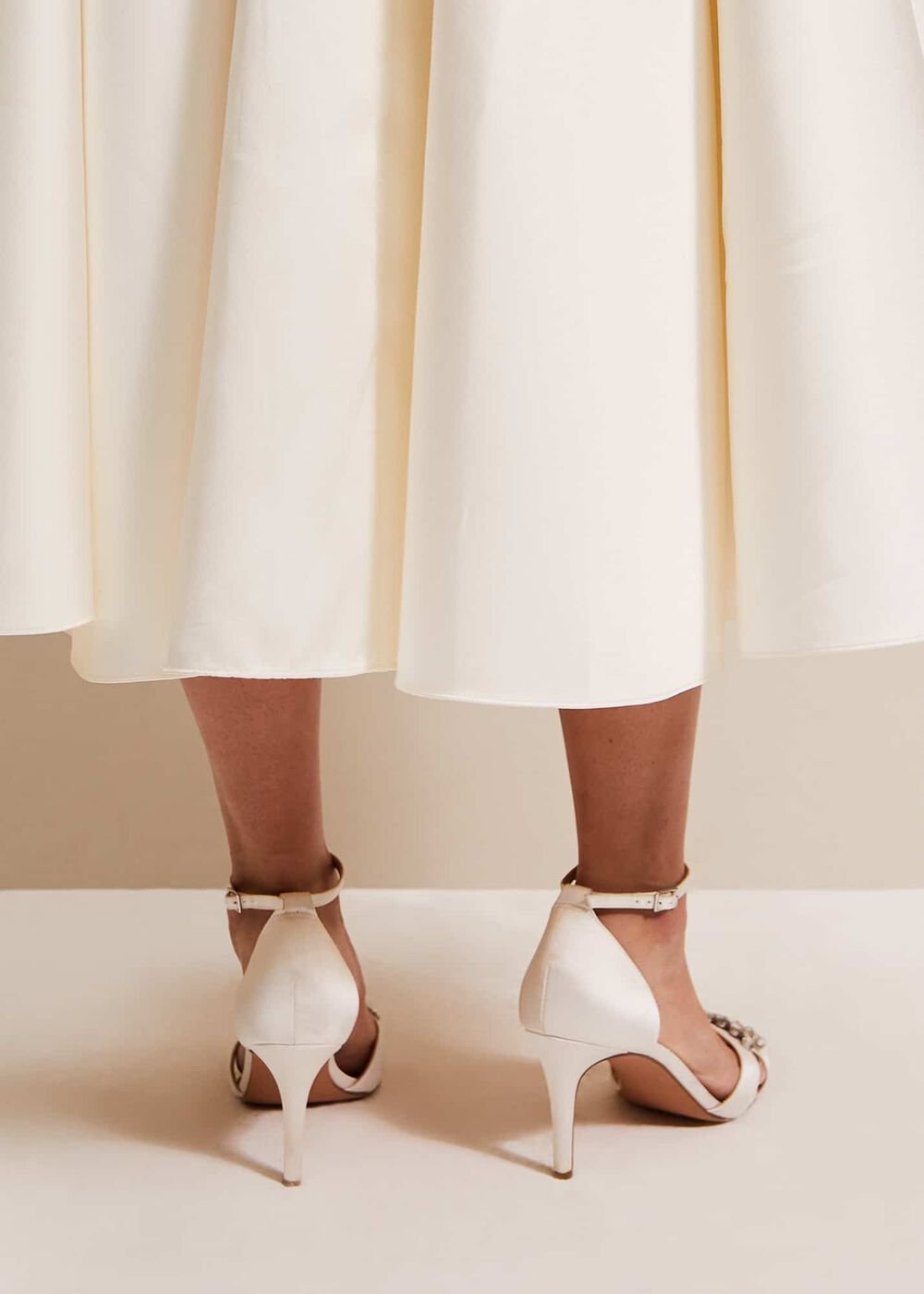 Embellished Sandals - Ivory