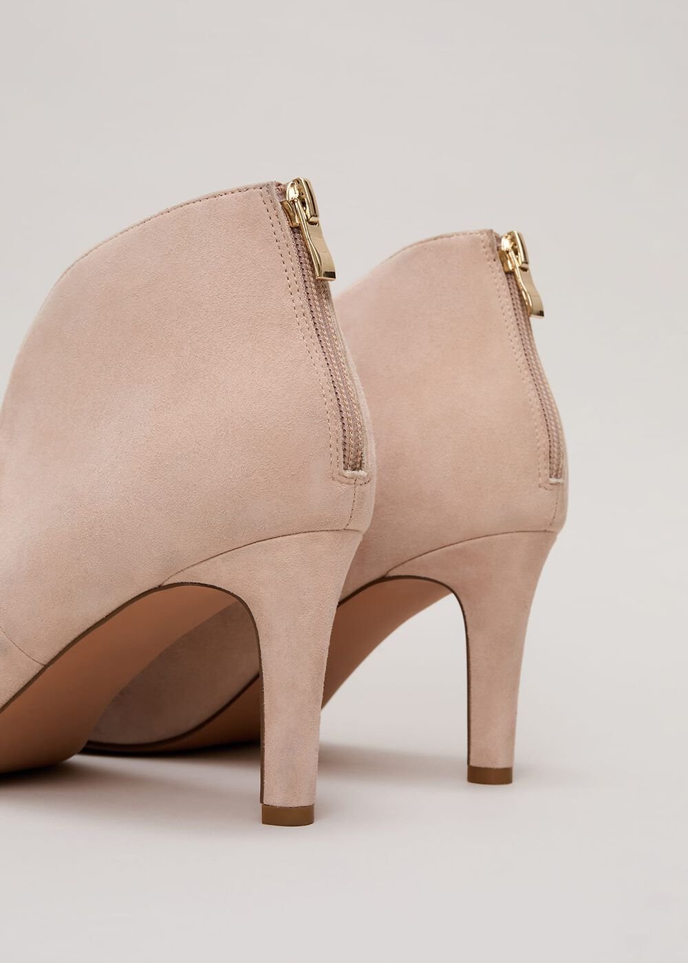 Cut Out Shoe Boots - Neutral