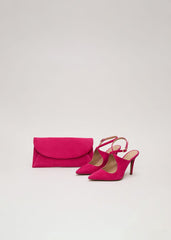 Cross Over Ankle Shoes - Pink