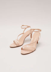 Patent Barely There Strappy Sandal - Pale Pink