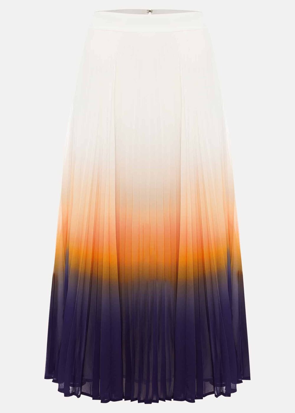 Raya Pleated Dip Dye Skirt - Violet/Cream