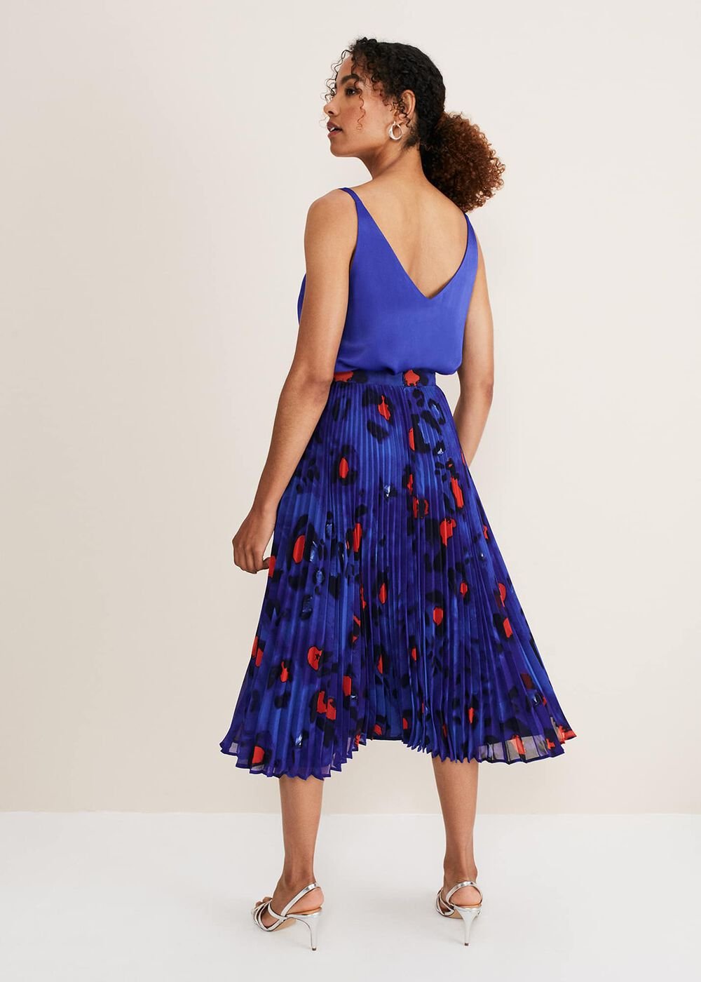 Clarisse Print Skirt - Cobalt/Multi