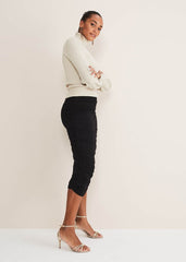 Kealey Ruched Skirt - Black
