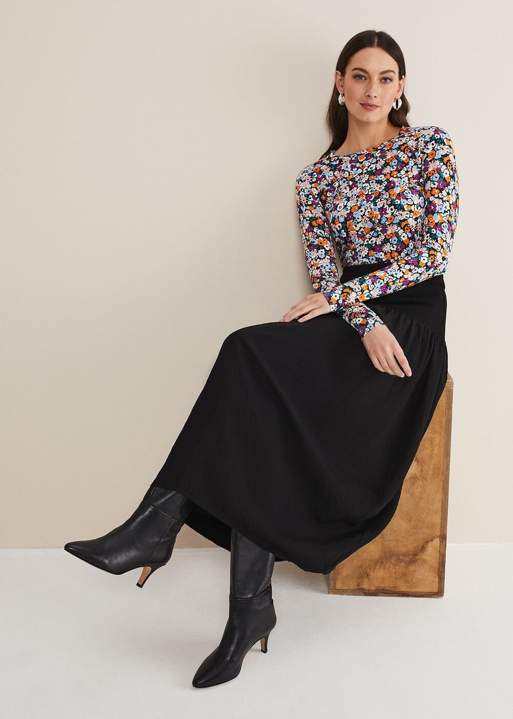 Laina Maxi Skirt - Black