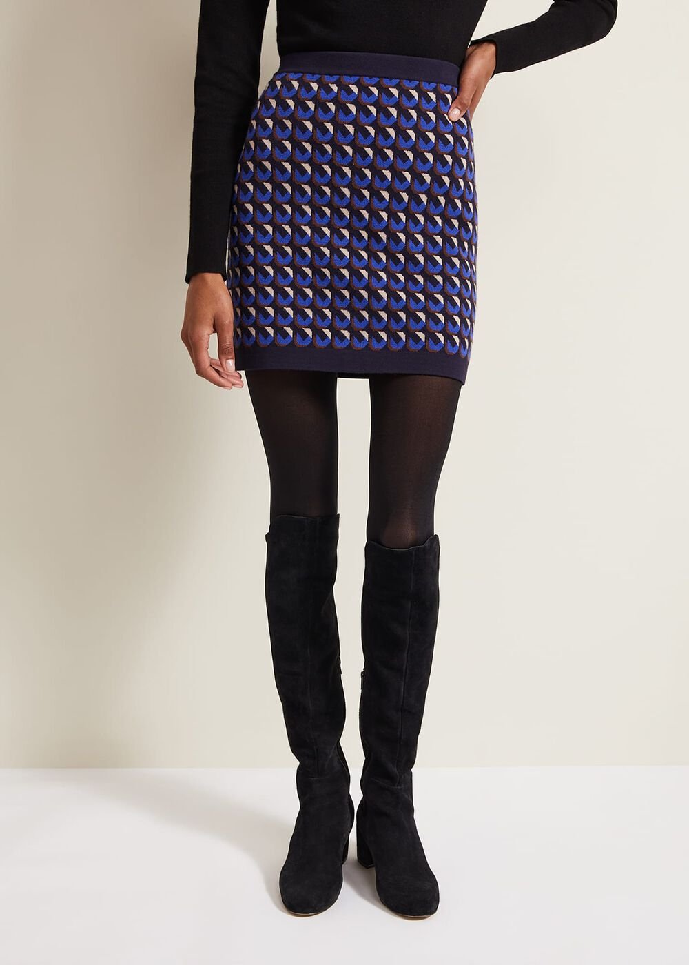 Nicole Geo Twin Set Skirt - Multi-Coloured