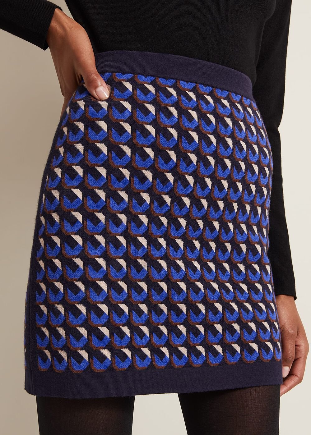 Nicole Geo Twin Set Skirt - Multi-Coloured