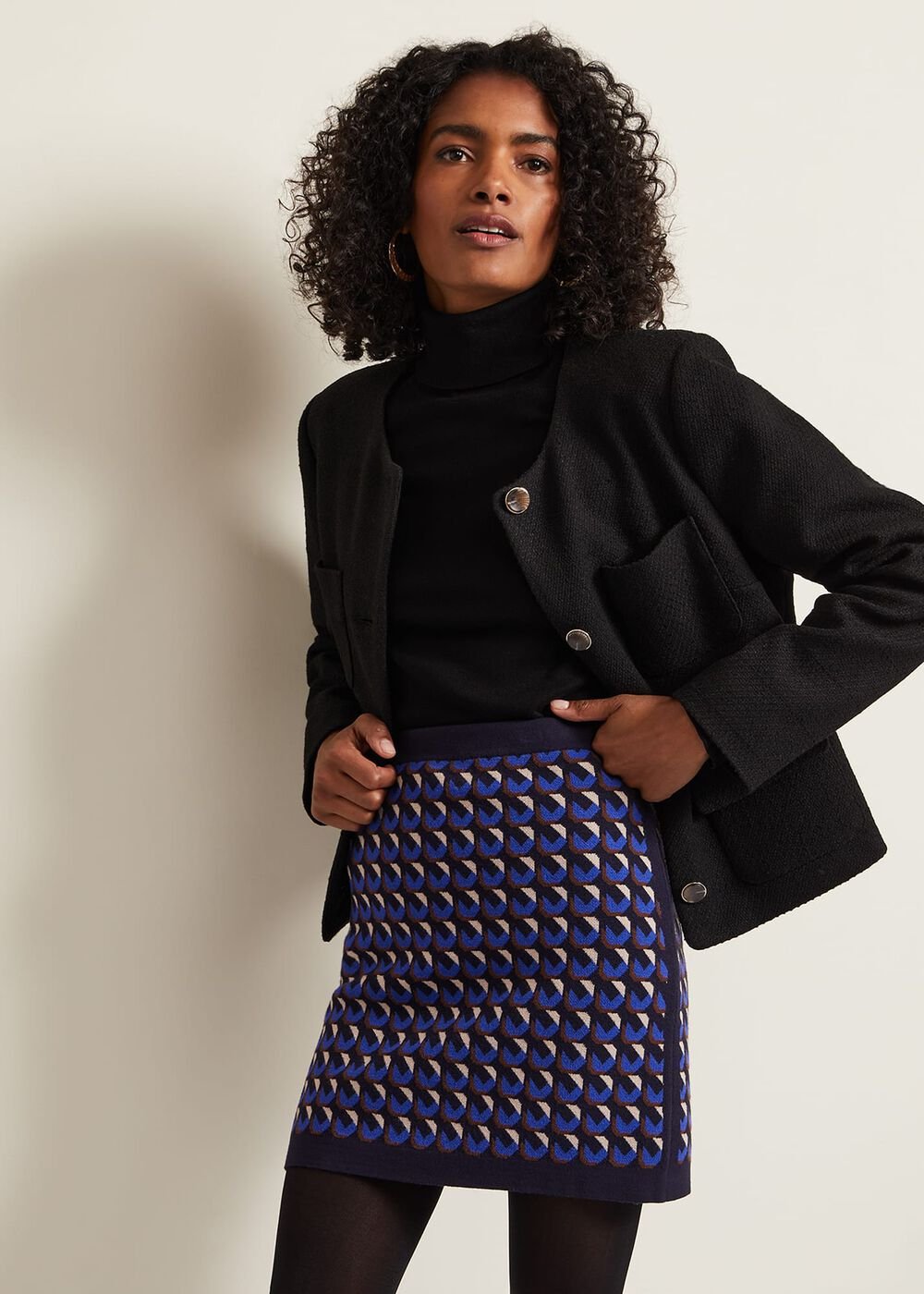 Nicole Geo Twin Set Skirt - Multi-Coloured