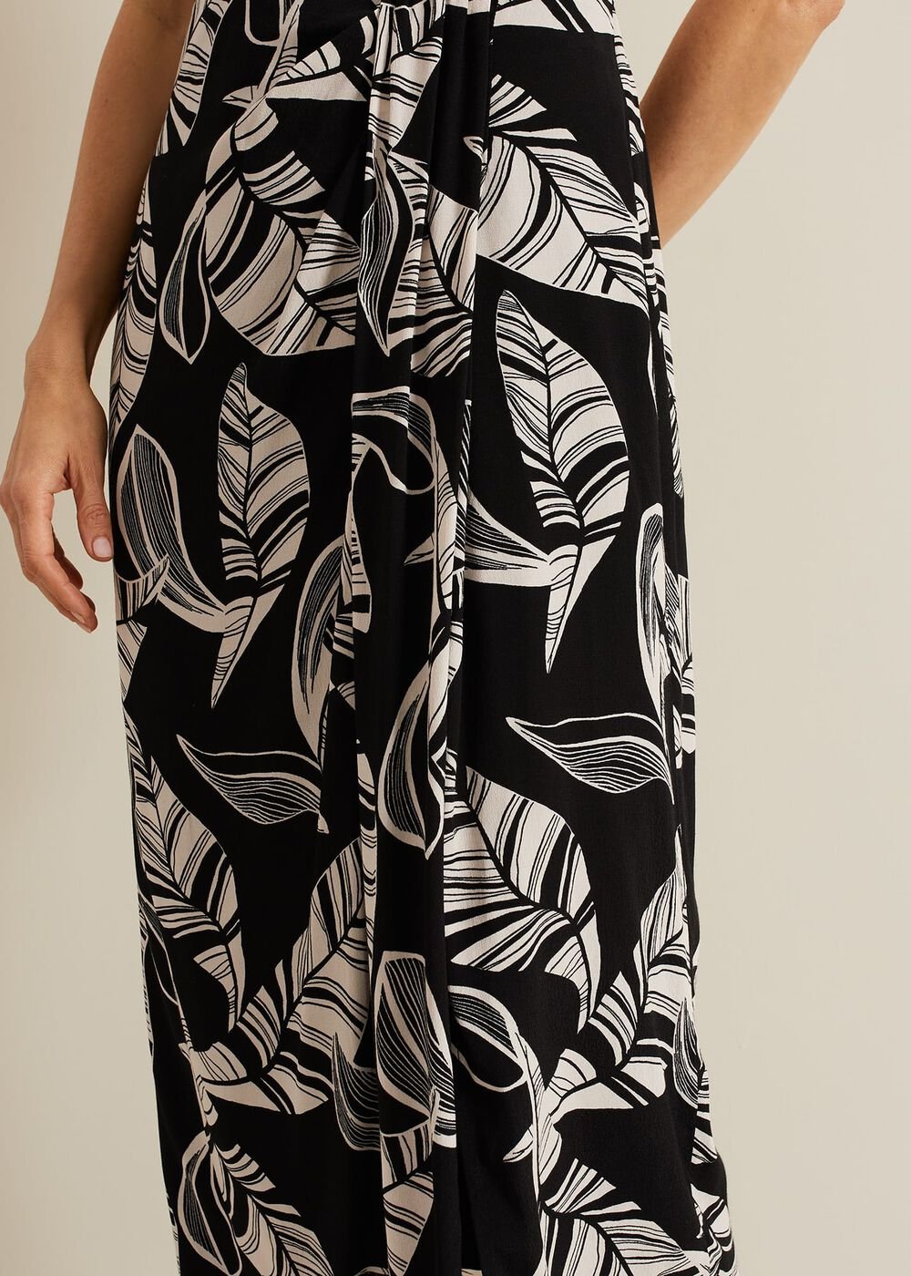 Ayana Printed Skirt - Black/Ivory