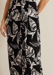 Ayana Printed Skirt - Black/Ivory