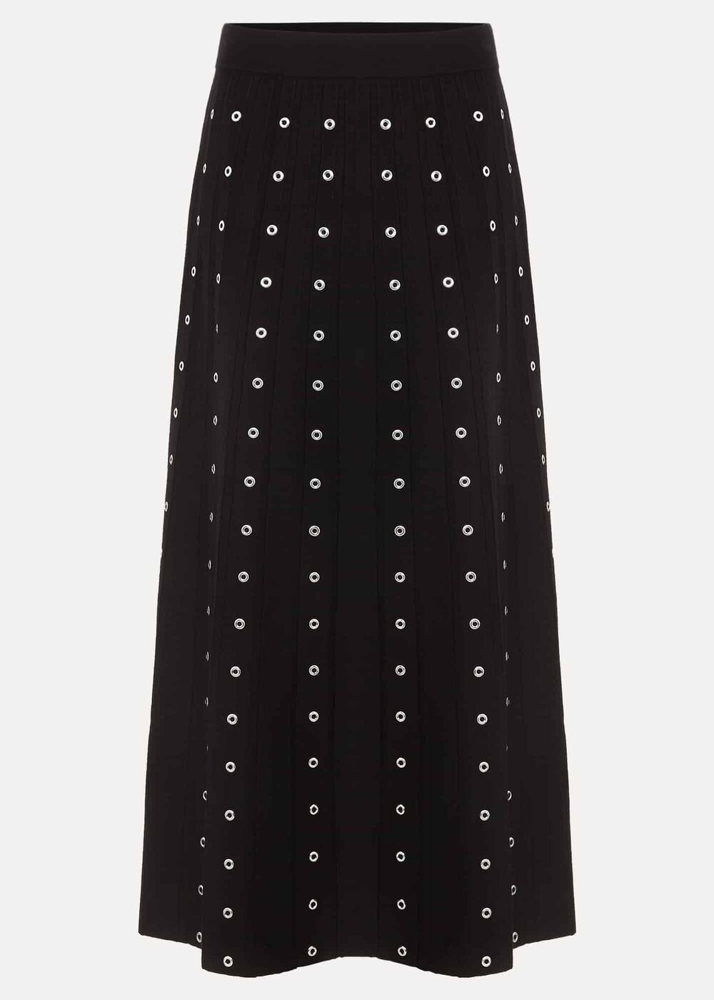 Emilia Eyelet Skirt - Black
