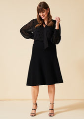 Francis Knitted Skirt - Black
