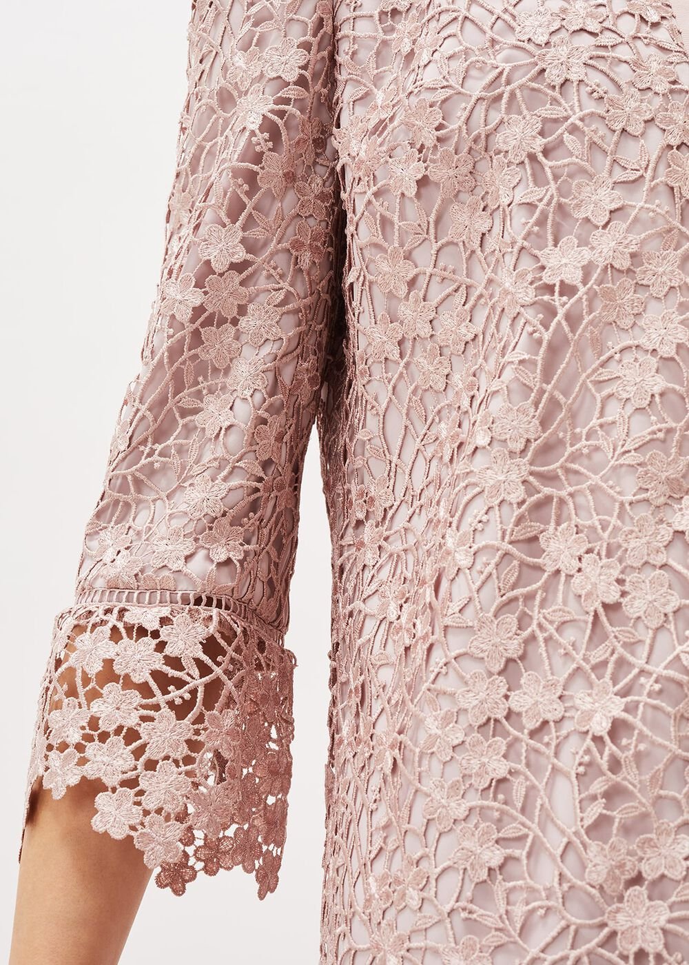 Mariposa Lace Occasion Coat - Antique Rose