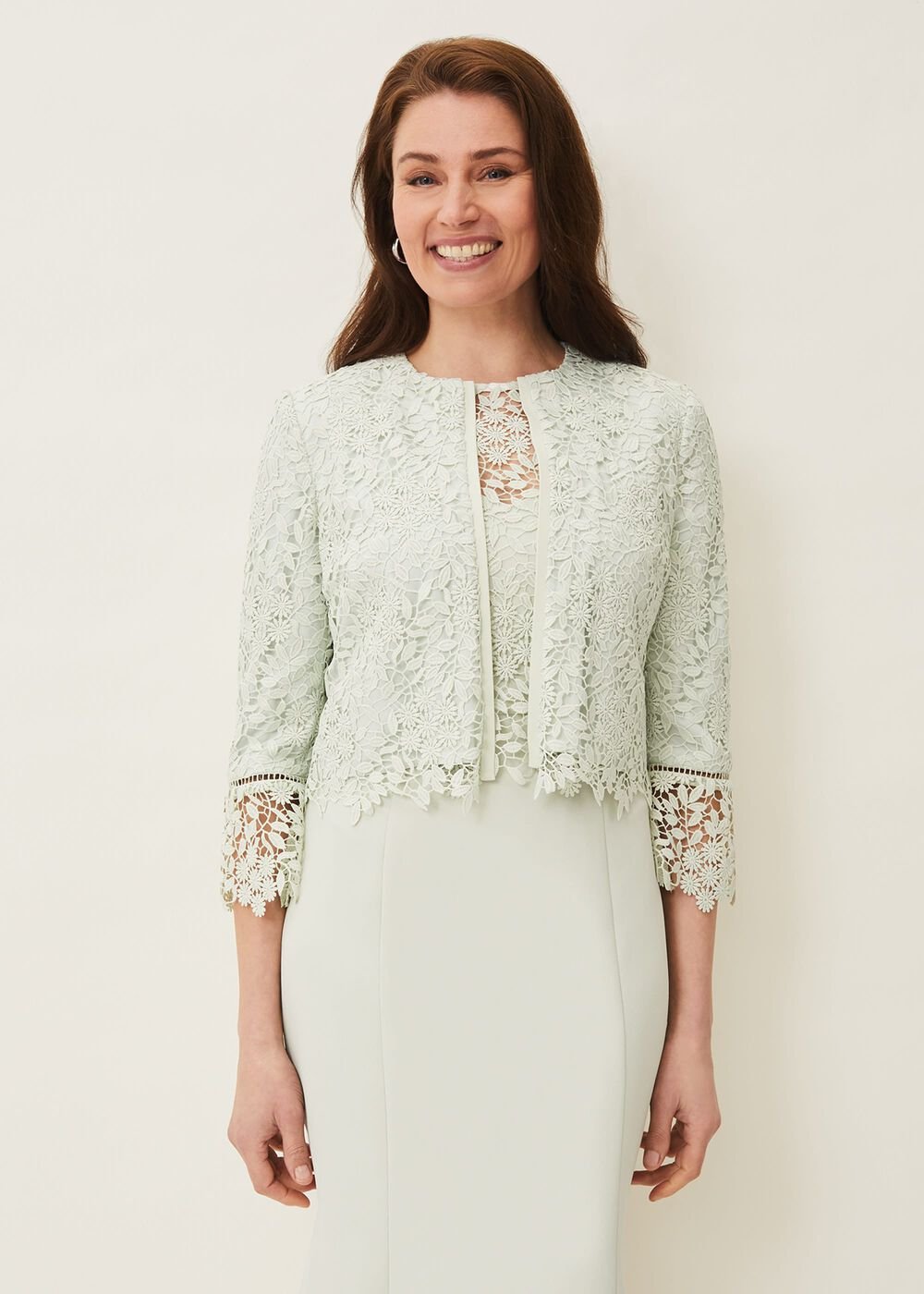Georgia Lace Jacket - Spearmint