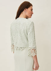 Georgia Lace Jacket - Spearmint