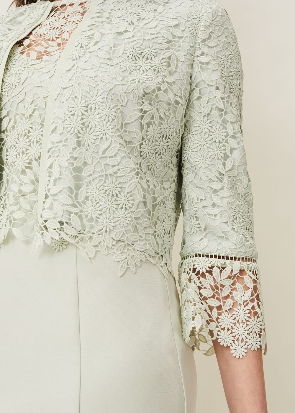 Georgia Lace Jacket - Spearmint