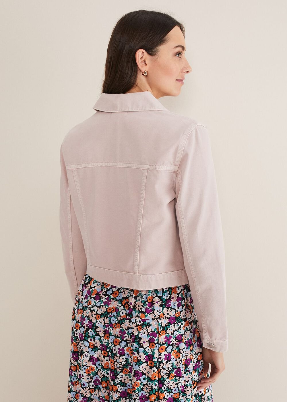 Caitlin Denim Jacket - Frosted Heather