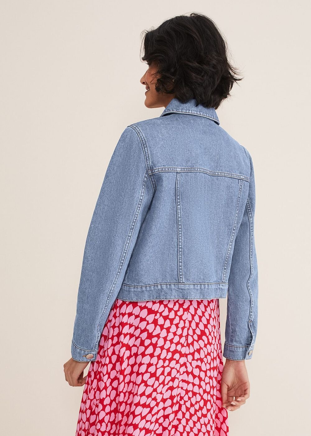 Caitlin Denim Jacket - Mid Wash Blue