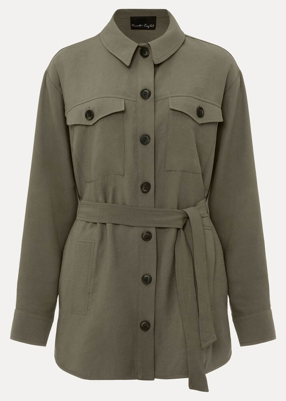 Leonar Co-Ord Shacket - Khaki