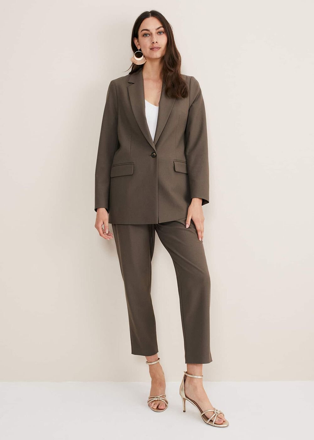 Adela Soft Blazer - Khaki